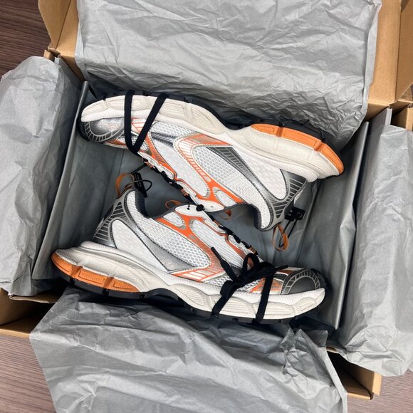 BALENCIAGA TRACK SNEAKERS WHITE ORANGE SIZE EU 41 - Picture 1 of 5